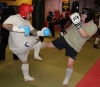 ProKick members Robert Buchanan and Ryan McEvoy sparring on the third week of ProKick HQ's level 2 sparring course