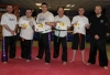New ProKick senior graders with ProKick assistant instructor Kris Hanna and Black Belt Colin Malcolm.