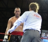 Stefan Leko recovers from a blazing Jerome Le Banner combination