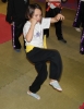 ProKick junior yellow belt Taylor Armstrong working hard for her junior orange belt grading.