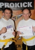 New ProKick Orange belts and brothers Johnny and David Titterington.