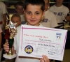 One of the ProKick Junior trophy winners Tyler Atkinson at the monthly ProKick Kids Fun Day