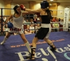 Ursula Agnew in action against Donna Larkin (Black Dragon Galway)