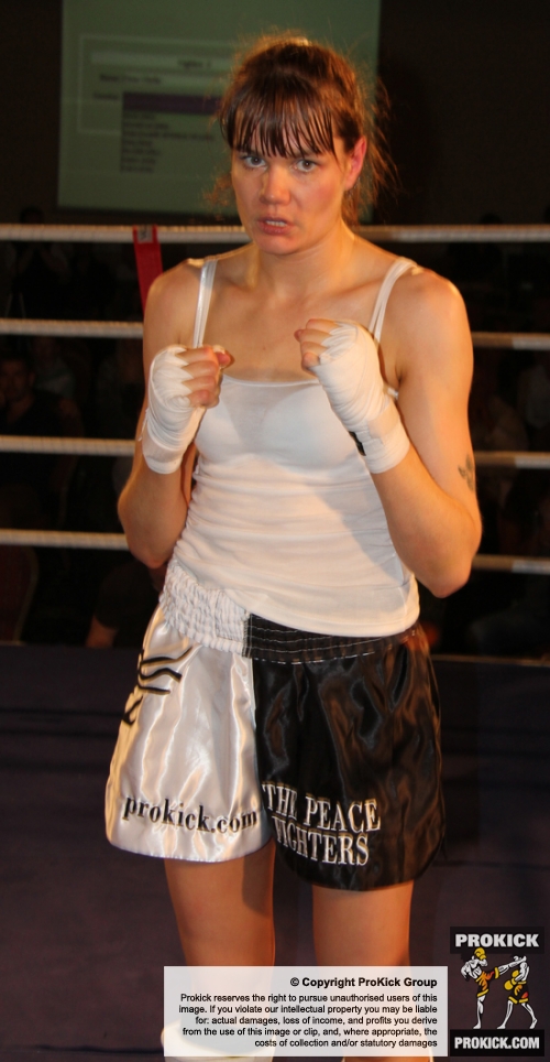 ProKick's Ursula Agnew after her hard fought bout with Aisling Daly