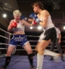 ProKick's Ursula Agnew lands a hard right hook to the chin of Aisling Daly