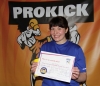 New ProKick Yellow belt Laura Thomson.