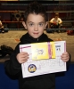New ProKick Junior Yellow Belt Matthew Hand smiling with pride after a hard grading day at ProKick HQ