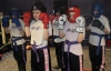New ProKick Youth Senior graders getting ready for their sparring session during a hard grading day at ProKick HQ