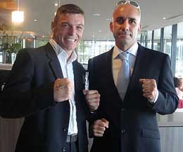 Darren Curovic with Muay Thai legend John Wayne Parr