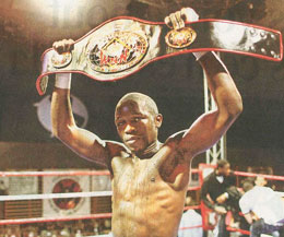 Geneva - WKN World Feather-weight full-contact champion Patrick Kinigamazi topped the bill