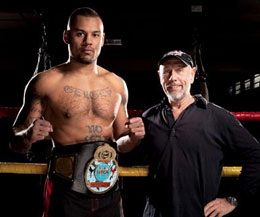 The Chakuriki fighter Hesdy Gerges who in trained by Thom Harinck (pictured right) gets a chance to sharpen up and prove the critics wrong later this month in Milan .