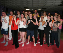 The New class who kicked off tonight (3rd June) at the ProKick Kickboxing gym in Belfast – it’s a great way to get in shape and stay in shape said Billy Murray