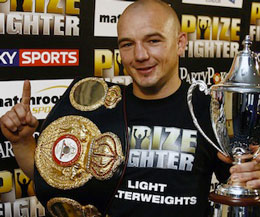 Gavin Rees winner of the PrizeFighter has now also lifted the vacant European lightweight title