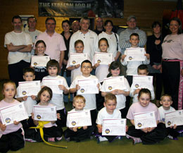 Some of the Kickboxing mad kids grading today at the ProKick Gym