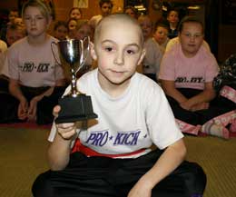 9 year old Sean Fryers wins fitness circuit class