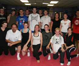 This was the end of their six week course but its only the start of their kickboxing experience