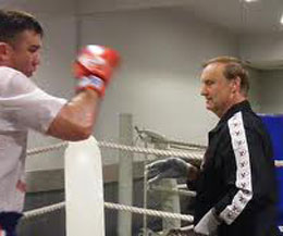 Jan Plas was aged 65, he was a pioneer of the sport in Holland. Pictured here with K1 supremo peter Aerts