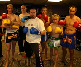 Ken Horan (left) at the Prokick Gym for some training ahead of a previous show in 2007