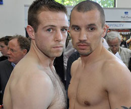 McCloskey vs Lauri - The weigh-in was yesterday for tonights (Friday's Big fight night at the Kings Hall in Belfast