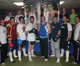 the new sparring class for beginning started for the wannabe kickboxer