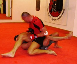 Jerome LeBanner training at the Ace Academy along with friend Carl Emery