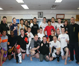 The Prokick meets Shidokan karate kickboxing in Tokyo for sparring.