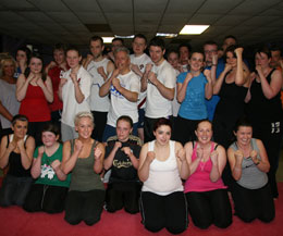 The New class who kicked off tonight (May11th) at the ProKick Kickboxing gym in Belfast – it’s a great way to get in shape and stay in shape.