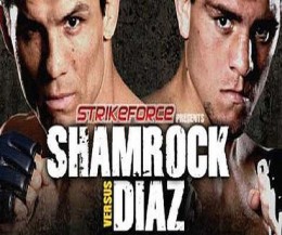 Nick Diaz answered Frank Shamrock's outstretched hand with one finger from a press call the day before - who is pointing the finger now!