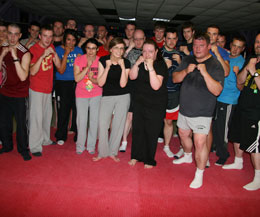 High kickers after their first class - If you want regular Kickboxing starter classes then ProKick Gym in east Belfast is the place to be!