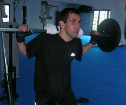 Bruce-Codron ( Pictured in heavy training for the fight with Gary Hamilton in France on Oct this year