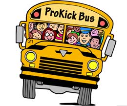 All aboard for the Prokick Express bus to Dublin leavign the Prokick gym at Midday October 4th