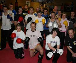 Some of the ProKick Kickboxers who took part in the sparring day