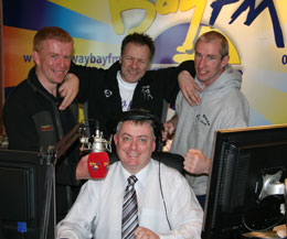 Frank Byrnes, Billy Murray and Ken Horan at Galway Bay FM