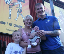 Happy families at The ProKick kickboxing gym