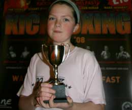 LAura Macartney with her winning trophy