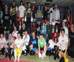 the final week for the 6pm class on Wednesday the 16th Feb - (Young Shane  Pictured centre dropped in to say hi)