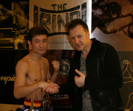 Murray met the top man at the Ring studio in Hong Kong - Mr. Tsoi Tung Hiu - a champion Muay-Thai fighter also head coach and promoter, sounds familiar yeah? We had a positive meeting and hopefully we will compete in Hong Hong on August 3