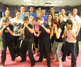 Hot and sweaty new kickboxing students made their way to ProKick HQ, Belfast for their first taste of kickboxing