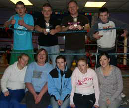 Princes Trust group at the Prokick Gym in Belfast