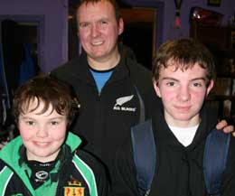 Dad Sam Bryans with sons Jonathan and Christopher