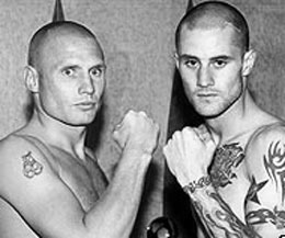 Ricky Burn faced Kevin O'Hara (left)