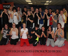 A New kickboxing fitness class ProKick Style Kicked off at the Kickboxing School of excellence on August 20th 2012