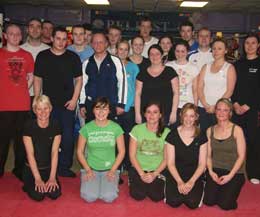 Kickboxing for fitness - This is the second packed class of new starts looking for something different by-way of fitness