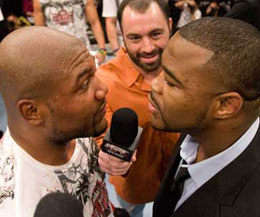 UFC 114 main event TONIGHT on May 29 at MGM Grand Garden Arena in Las Vegas main event Rashad Evans and Quinton ‘Rampage’ Jackson