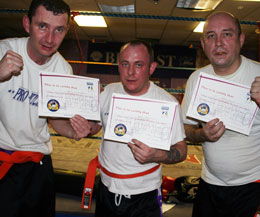 New ProKick kickboxing belters past the next level in kickboxing excellence, from beginners right up to purple belt they all hit the high spot on the day, well done to all