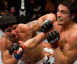 Action between Joe Stevenson and Diego Sanchez