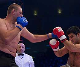 Romanian heavyweight Vasile “The Giant” Popovici in recent action