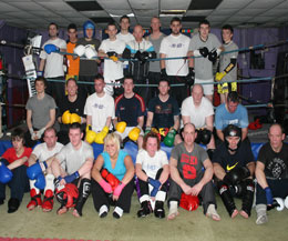 The new level 2 class started with a variation in rules from full contact kickboxing to the low leg-kick style.