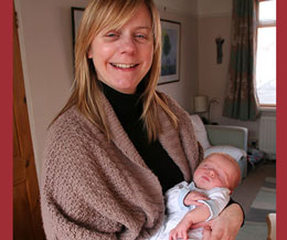 Mum Tara with baby Rory