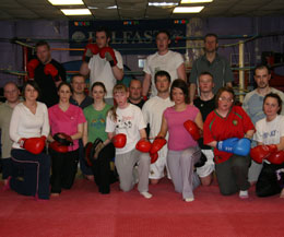 The students will aim for the next step up the ladder to kickboxing excellence  Yellow Belt